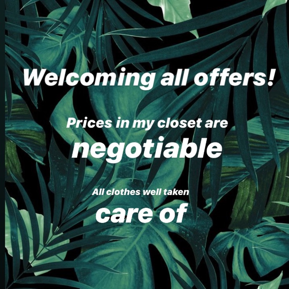 Welcoming all offers!